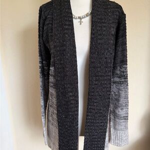 NWT Jason Maxwell Black and Gray Cardigan